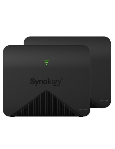 Synology MR2200ac Mesh-Router 2er Set [2200 Mbit/s, WLAN AC, 1x Gigabit LAN, Simultan-Triband, MU-MIMO]