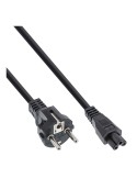InLine® Netzkabel für Notebook, 3pol Kupplung, schwarz, 1,8m