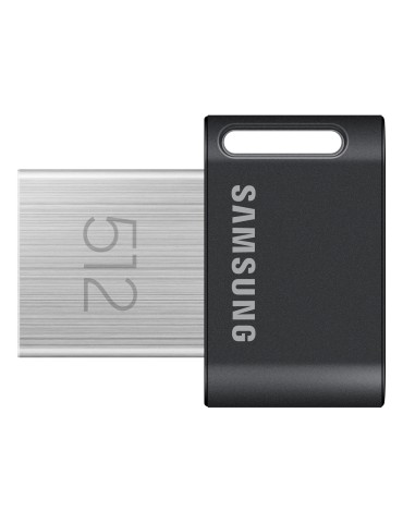 Samsung FIT Plus (2024) Typ-A 512GB USB-Stick Schwarz Ohne Schutzkappe, bis zu 400 MB/s, USB 3.2 Gen 1x1 (5 Gbit/s)
