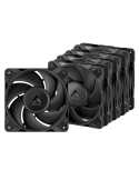 ARCTIC P12 PRO PST 5er-Pack schwarz | Gehäuselüfter