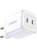 UGREEN Nexode 45W Dual USB-C PD Charger (25W+20W), weiß