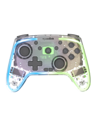 Speedlink RAIT NX RGB Gamepad für PC/Android/Switch OLED/Lite Kabellos/Kabelgebunden, Transparent