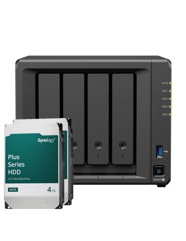 Synology DS925+ 8TB Plus HDD NAS-Bundle NAS inkl. 2x 4TB Synology Plus 3.5 Zoll SATA Festplatte