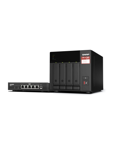 QNAP Systems TS-473A-SW5T NAS 4-Bay [0/4 HDD/SSD, 2x 2.5 Gigabit Ethernet, 3x USB-A, 1x USB-C, 8GB RAM]