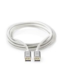 Nedis 2m Displayport-Kabel, 8K@60Hz, vergoldete Stecker, silber
