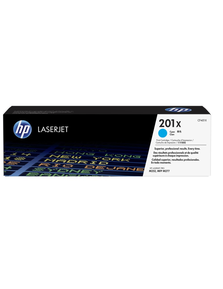 HP 201X (CF401X) Original LaserJet Tonerkartusche Cyan Kompatiblität: HP Color LaserJet Pro MFP M274n, M252n
