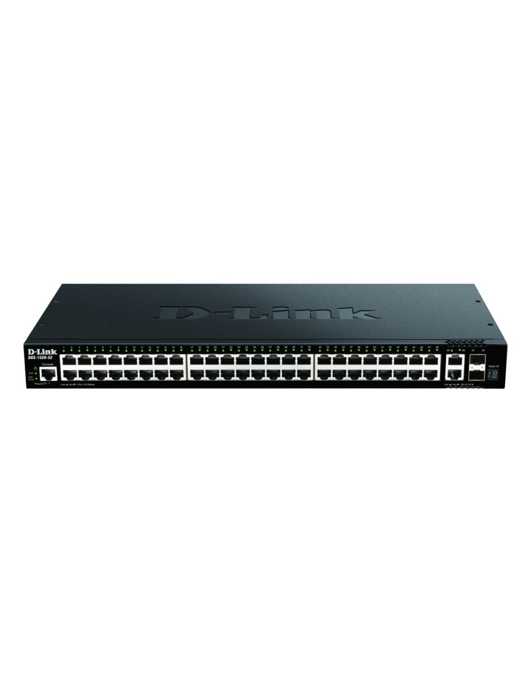 D-Link DGS-1520-52 Smart Managed Switch [48x Gigabit und 2x 10 Gbit/s Ethernet, 2x 10 Gbit/s SFP+]