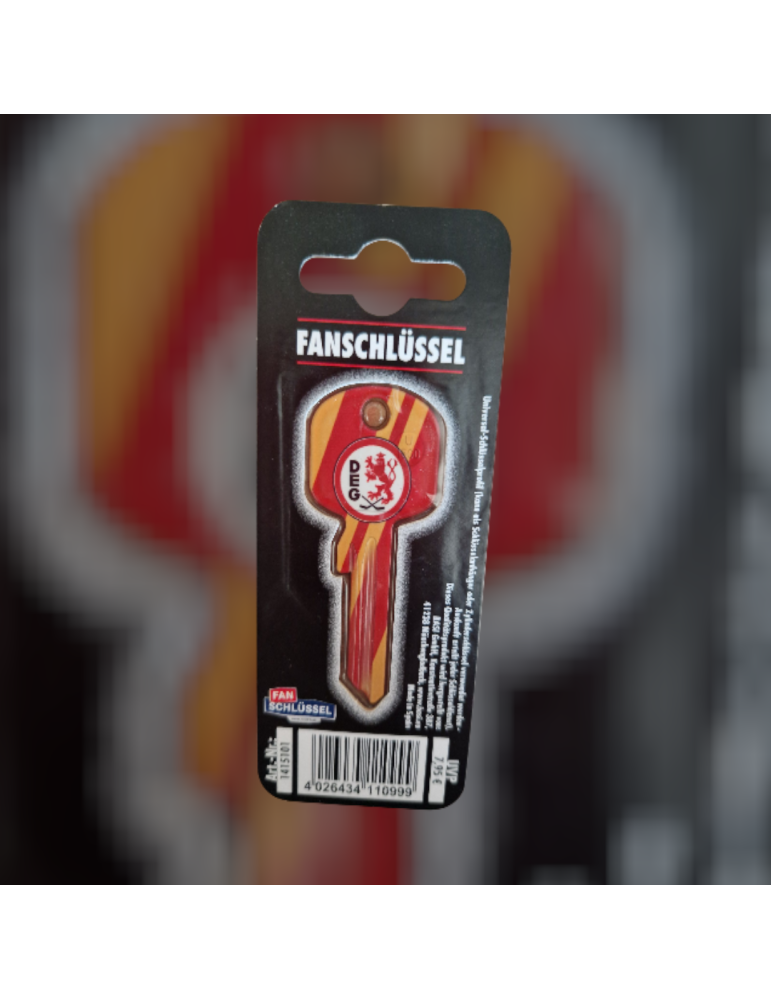 Fanschlüssel DEG – Offizieller Schlüsselanhänger im Vereinsdesign