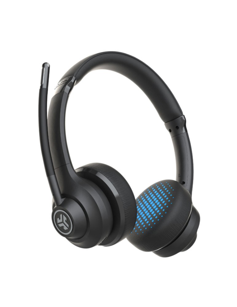 JLab GO Work Wireless Bluetooth On-Ear Headset 45 Stunden Spielzeit, Eingebautes Mikrofon