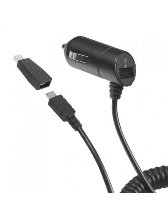 Kfz-Ladekabel Nano Connect Micro/USB 1A schwarz inklusive MiniUSB Adapter