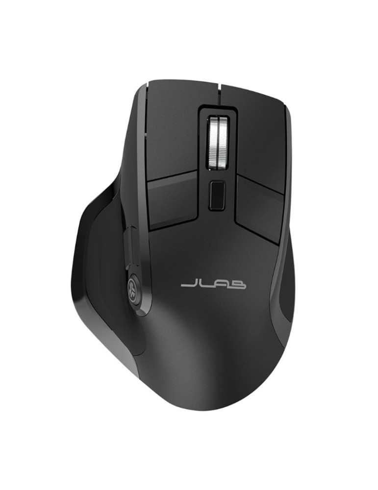 JLab Epic Bluetooth-Maus, Ergonomisches Design, 9 Tasten Verbindung über Bluetooth oder USB-Dongle, Kompatibel mit Windows, Mac 