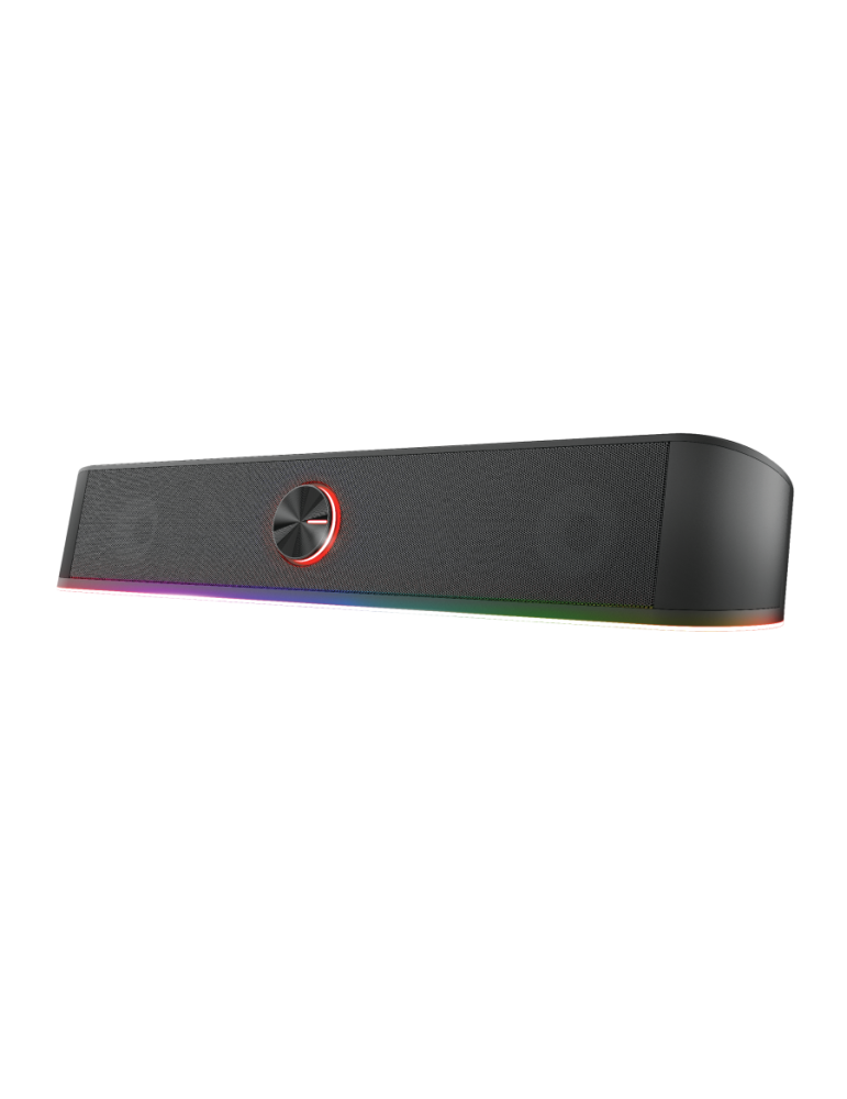 TRUST Gaming GXT 619 Thorne RGB Illuminated Soundbar, Stereo-Soundbar mit RGB-Beleuchtung und platzsparendem Design