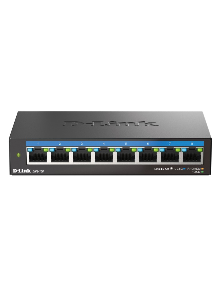 D-Link DMS-108 Unmanaged Switch 8x 2.5Gbit/s Ethernet