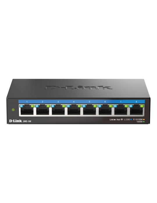 D-Link DMS-108 Unmanaged Switch 8x 2.5Gbit/s Ethernet