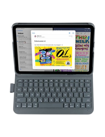 Deqster Slim Pro Keyboard für iPad 10.9" (10 Gen.), iPad Air 11" (M2), iPad Pro 11" (4./ 3./ 2./ 1. Gen.)