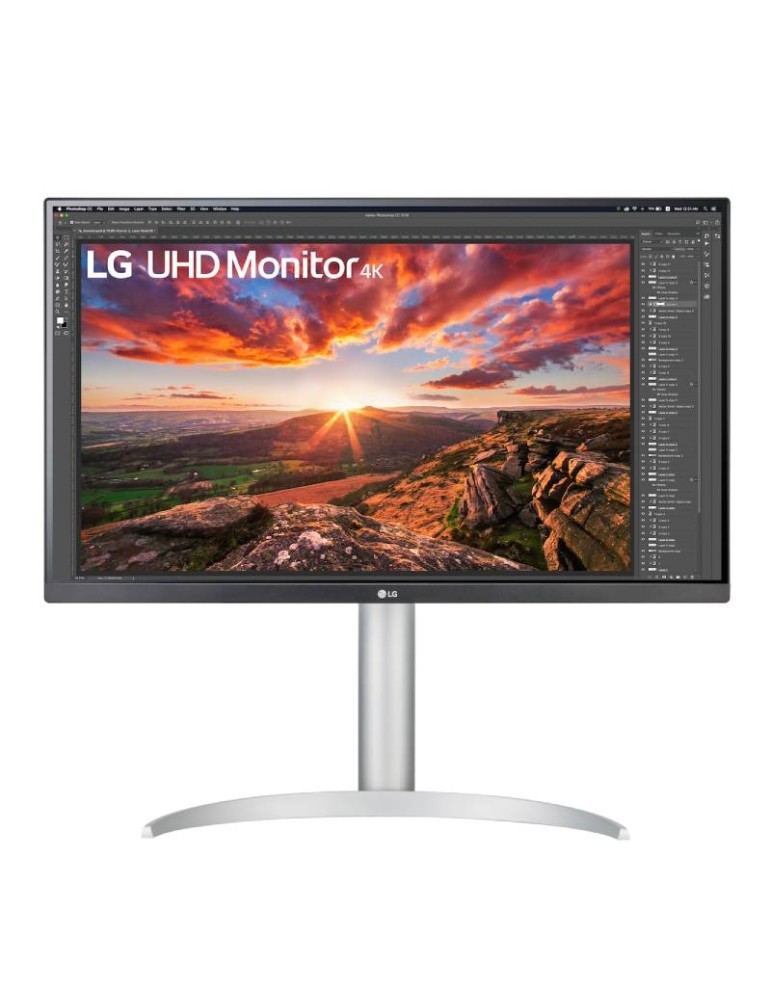 LG 27UP850K-W Monitor - 4K UHD- IPS, Höhenverstellung - HDMI, DisplayPort 1.4, USB-C