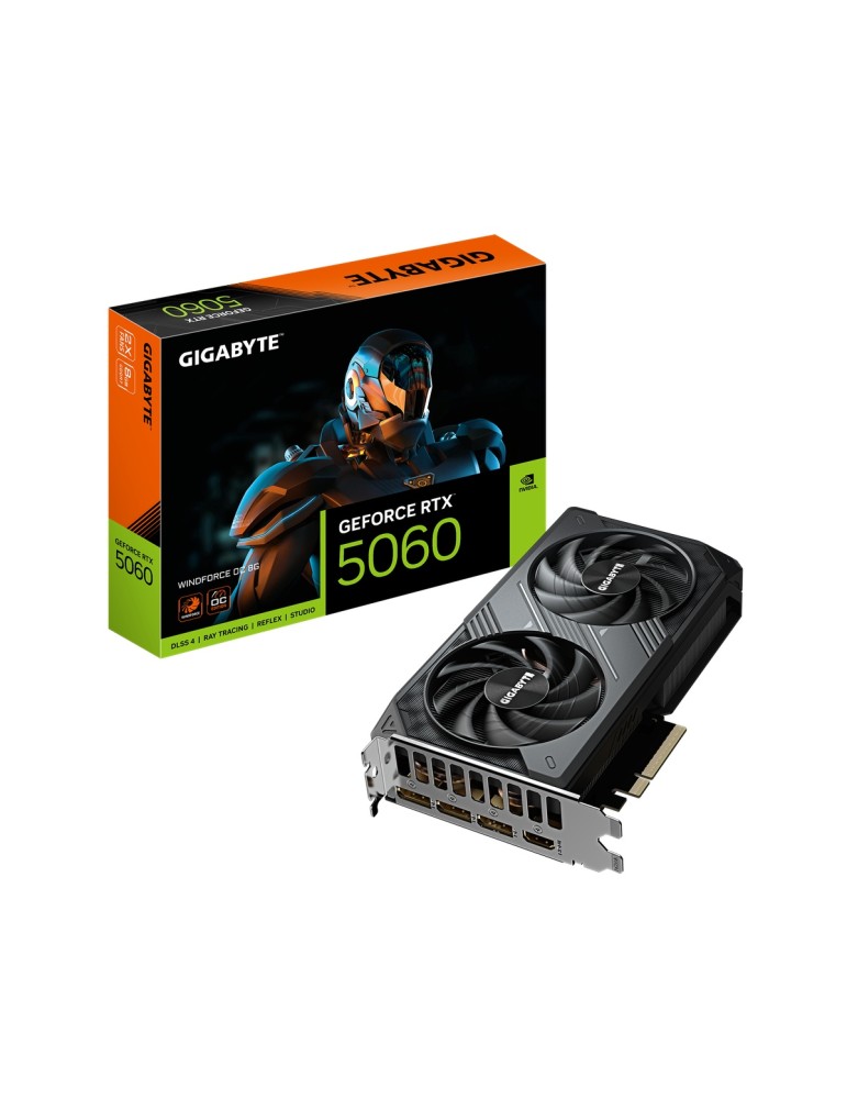 Gigabyte GeForce RTX 5060 8GB Windforce OC - 8GB GDDR7, HDMI, 3x DP