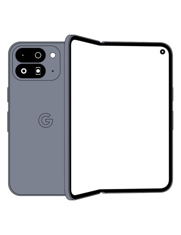 Google Pixel 10 Pro Fold 256GB Moonstone 20,4cm (8") OLED Display, Android 16 / Pixel UI, 48MP Triple-Kamera