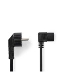 Nedis Stromkabel Schutzkontaktstecker, IEC-320-C13, 2m, Schwarz