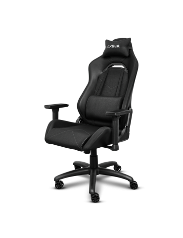 Trust GXT Ruya Bequemer, vollständig einstellbarer Gaming-Stuhl, hergestellt aus recycelten Materialien, schwarz
