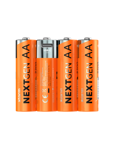 Xtorm NextGen AA Batteries USB-C Rechargeable - 4er Pack