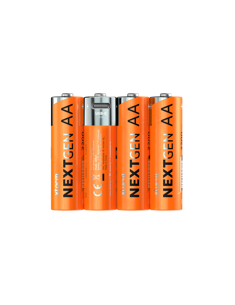 Xtorm NextGen AA Batteries USB-C Rechargeable - 4er Pack