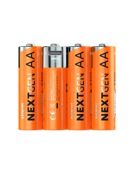 Xtorm NextGen AA Batteries USB-C Rechargeable - 4er Pack