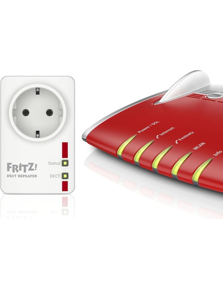 FRITZ!DECT Repeater 100 (Erhöht DECT-Reichweite Telefon & Smart Home Geräte)