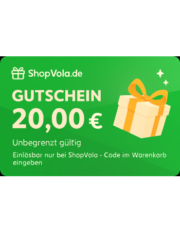 Shopvola Wertgutschein 20 € – Geschenkidee für alle Kategorien