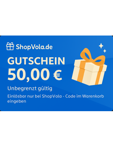 Shopvola Wertgutschein 50 € – Geschenkidee für alle Kategorien