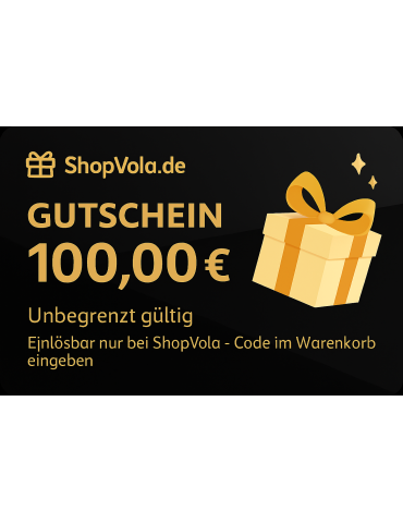 Shopvola Wertgutschein 100 € – Geschenkidee für alle Kategorien