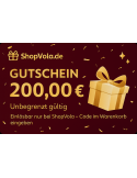 Shopvola Wertgutschein 200 € – Geschenkidee für alle Kategorien
