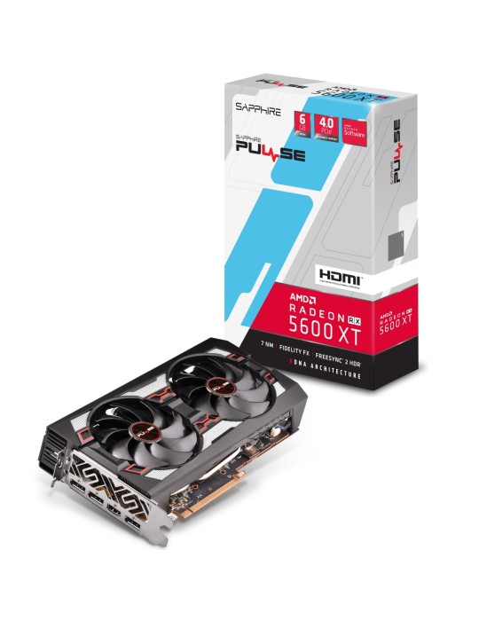 SAPPHIRE PULSE Radeon RX 5600XT 6GB GDDR6 Grafikkarte - 3x DisplayPort/HDMI