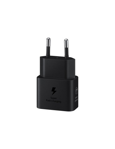 Samsung Schnellladegerät, USB-C, 25W ohne Datenkabel, Schwarz