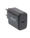 InLine USB PD Netzteil, GaN Ladegerät, Single USB-C Power Delivery, 65W, schwarz