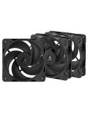 ARCTIC P12 PRO Reverse schwarz 3er-Pack | Gehäuselüfter