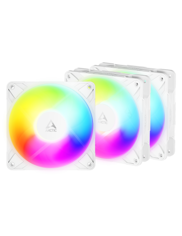 ARCTIC P12 PRO Reverse A-RGB weiß 3er-Pack | Gehäuselüfter