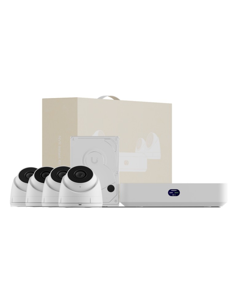 Ubiquiti Network Video Recorder Instant Kit 1x UniFi Protect NVR Instant, 4x G5 Turret Ultra Kamera, 1x 1TB HDD