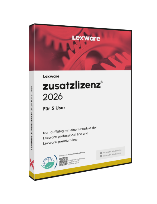 Lexware zusatzlizenz 2026 für 5 User - Abo