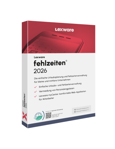 Lexware fehlzeiten 2026 Jahresversion (365-Tage)