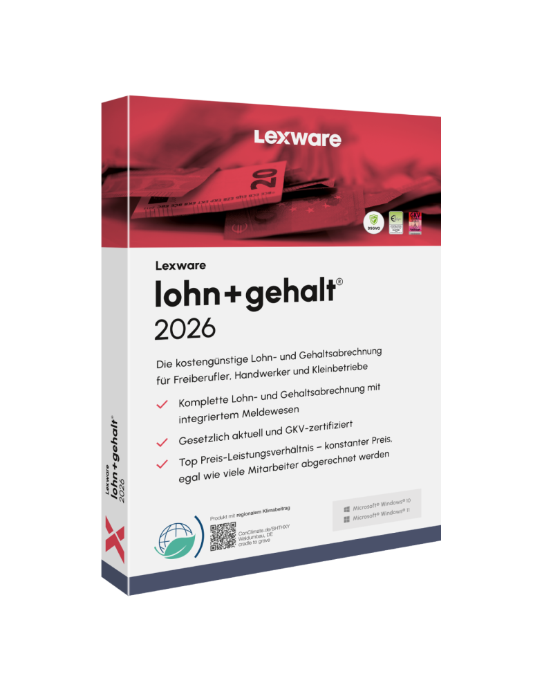 Lexware lohn+gehalt 2026 Jahresversion (365-Tage)