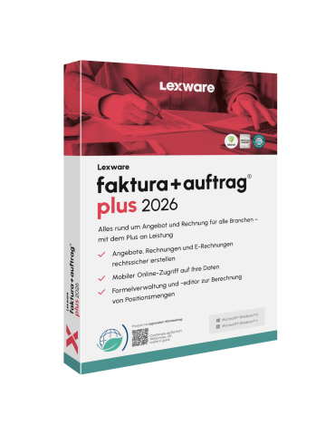 Lexware faktura+auftrag plus 2026 Jahresversion (365-Tage)