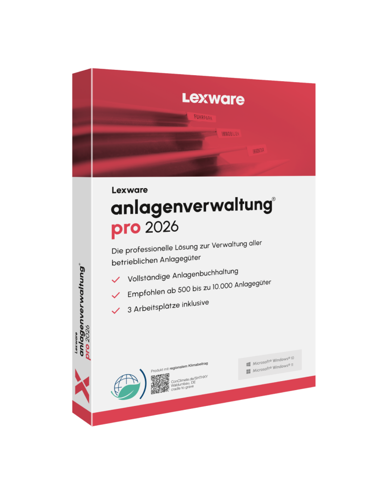 Lexware anlagenverwaltung pro 2026 Jahresversion (365-Tage)