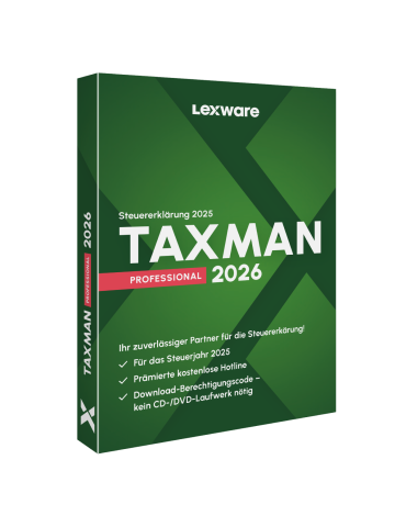 TAXMAN professional 2026 (1-Platz Lizenz)