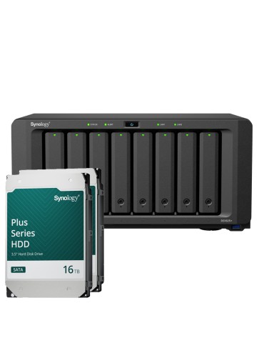 Synology DS1825+ 32TB Plus HDD NAS-Bundle NAS inkl. 2x 16TB Synology Plus 3.5 Zoll SATA Festplatte