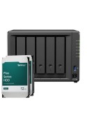 Synology DS1525+ 24TB Plus HDD NAS-Bundle NAS inkl. 2x 12TB Synology Plus 3.5 Zoll SATA Festplatte