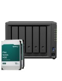 Synology DS1525+ 32TB Plus HDD NAS-Bundle NAS inkl. 2x 16TB Synology Plus 3.5 Zoll SATA Festplatte