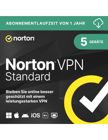 Norton VPN Standard [5 Geräte - 1 Jahr]