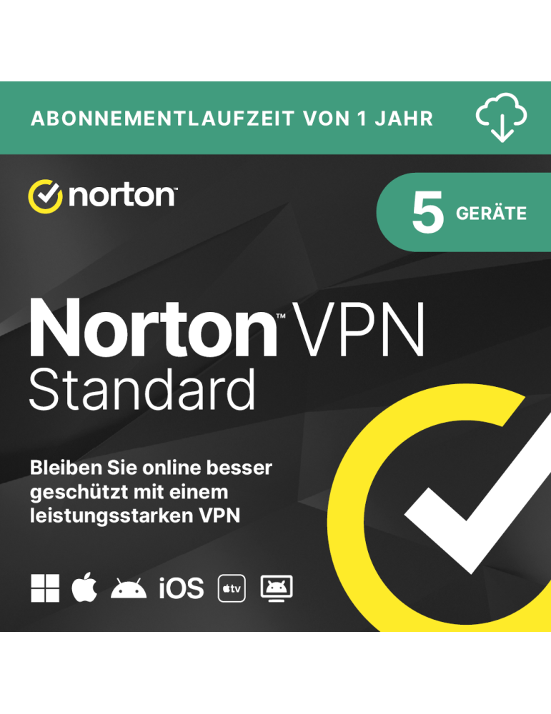 Norton VPN Standard [5 Geräte - 1 Jahr]