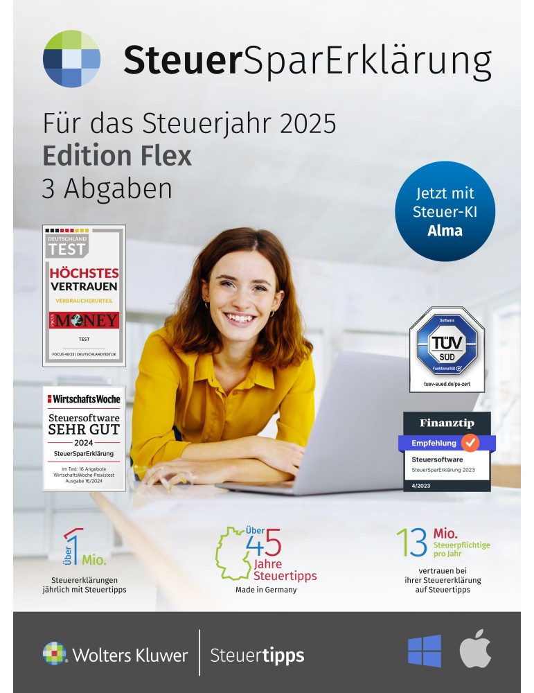 Steuertipps SteuerSparErklärung flex 2026 Steuerjahr 2025